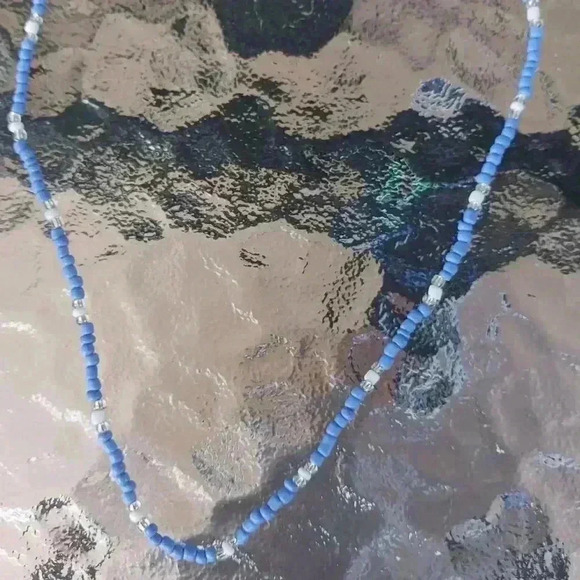 Handmade Beaded Necklace and Earrings Set - Picture 2 of 4